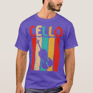 Retro Cello Art Cellist Gift Cello 70er T-Shirt