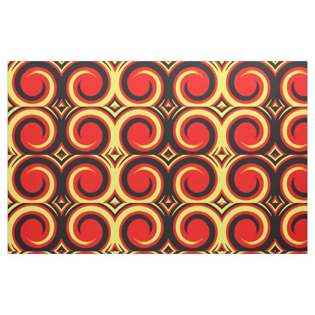 Retro Cfarbene Drehung Abstrakte Kunst Stoff (Fat Quarter (45,7 x 55,9 cm))