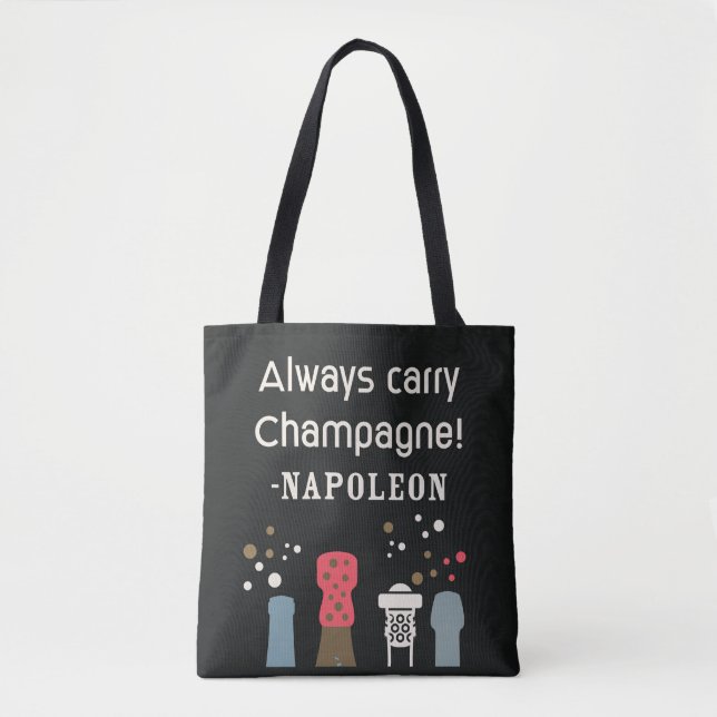 Retro Champagne Napoleon Zitat Niedlich Französisc (Vorderseite)