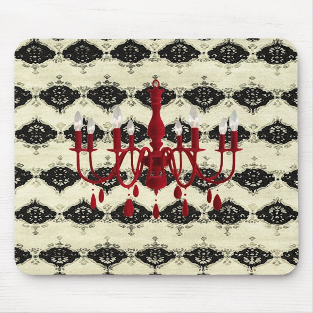 Retro Chandelier Glamour ~ Mousepad (Vorne)