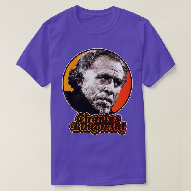 Retro Charles Bukowski Tribute T-Shirt (Design vorne)