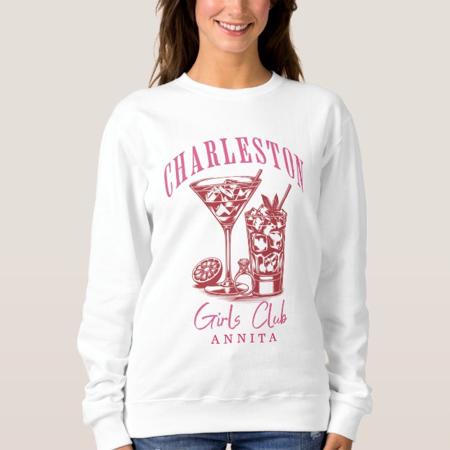Retro-Charleston-Bachelorette Sweatshirt (Vorderseite)