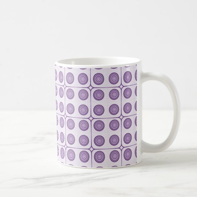 Retro Charm Circles Tasse, Violett Tasse (Rechts)