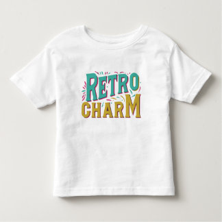 Retro Charm Multi Color Design T - Shirt