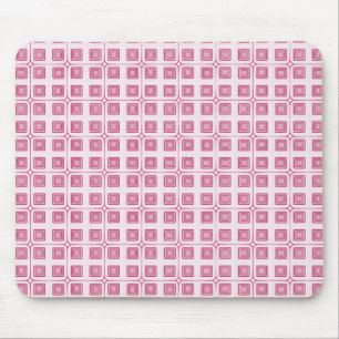 Retro Charm Squares Mousepad, Magenta Mousepad