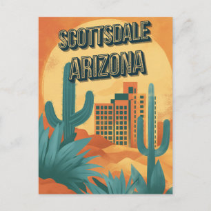 Retro-Charm von Scottsdale - Vintage Arizona Postkarte