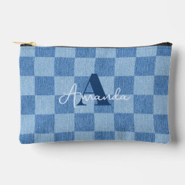 Retro Checked Fade Zubehörtasche