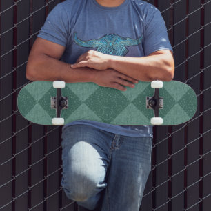 RETRO CHECKERBOARD BLAUE Skateboard