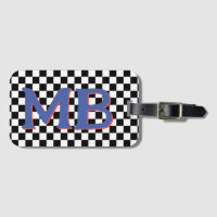 Retro Checkerboard Schachbrettmuster Blau Orange