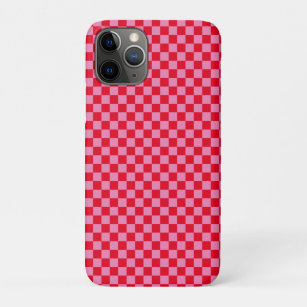 Retro Checkerboard Schachbrettmuster rosa Orange Case-Mate iPhone Hülle