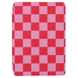 Retro Checkerboard Schachbrettmuster rosa Orange iPad Air Hülle