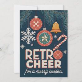 Retro Cheer - Weihnachtskarte Feiertagskarte
