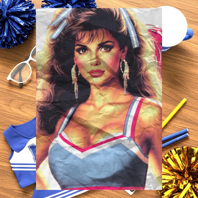 Retro Cheerleader Seidenpapier (Von Creator hochgeladen)
