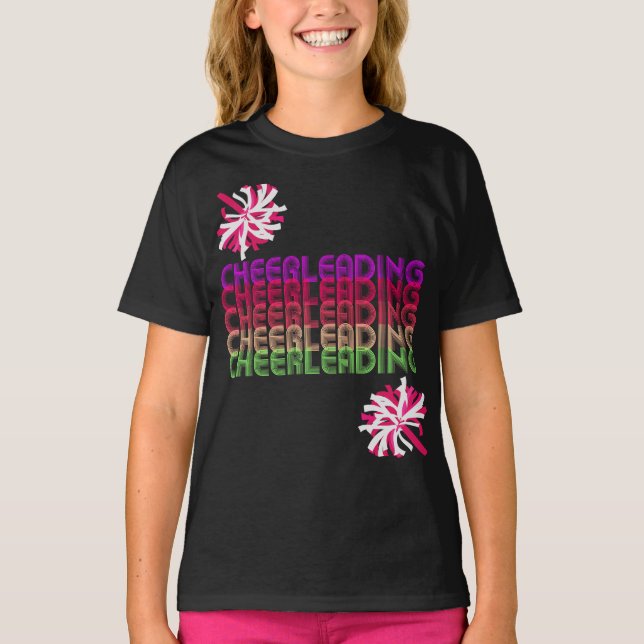 Retro Cheerleading T-Shirt (Vorderseite)