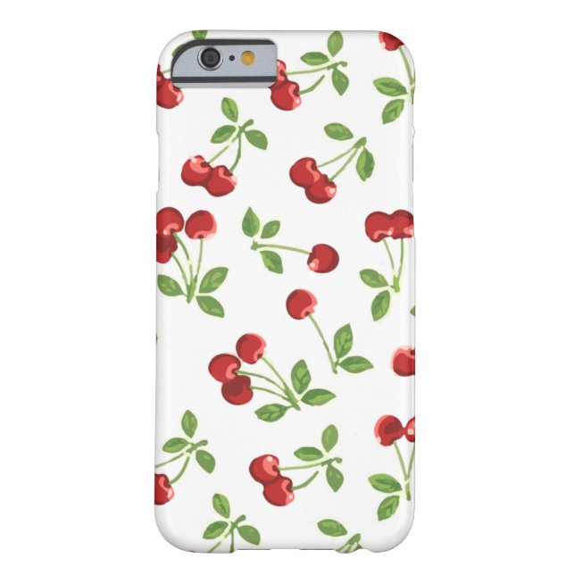 Retro Cherries Case-Mate iPhone Hülle (Rückseite)