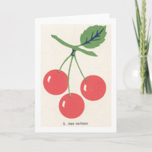Retro Cherries Karte