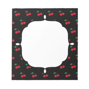 Retro Cherry Notepad Notizblock
