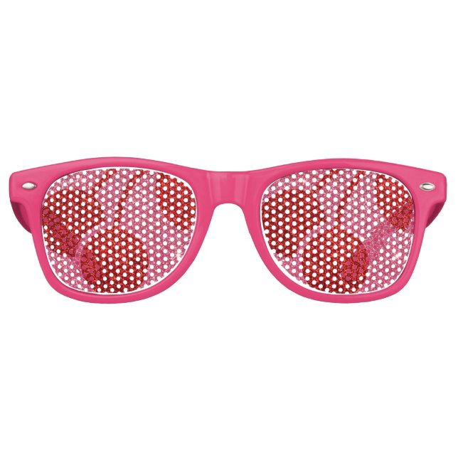 Retro Cherry Party Glasses Partybrille (Vorderseite)