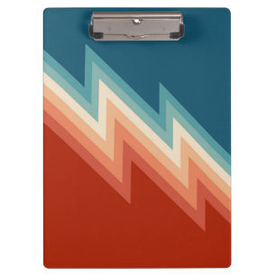 Retro-Chevron-Muster Klemmbrett
