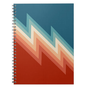Retro Chevron-Muster Notizblock