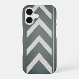 Retro-Chevron-Straßenmarkierung iPhone 16 Hülle