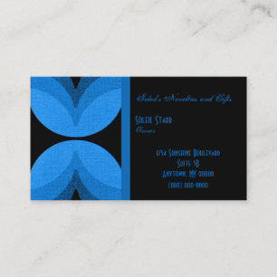 Retro Chic Business Card, Horizon Blue Visitenkarte
