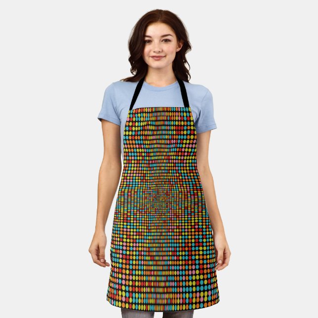 Retro Chic Circle Schürze: Bold & Fun! Schürze (Getragen)