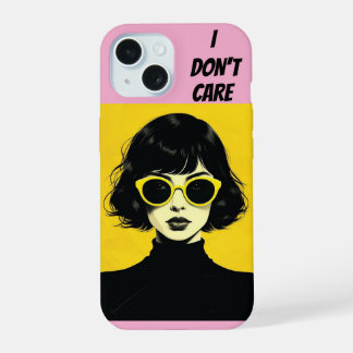 RETRO CHIC FRAU, ist mir egal iPhone 15 Hülle