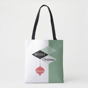 Retro Chic Frohe Weihnachten Farbblock-Muster