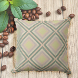 Retro Chic Geometrisch Zitrone Pastell Kissen