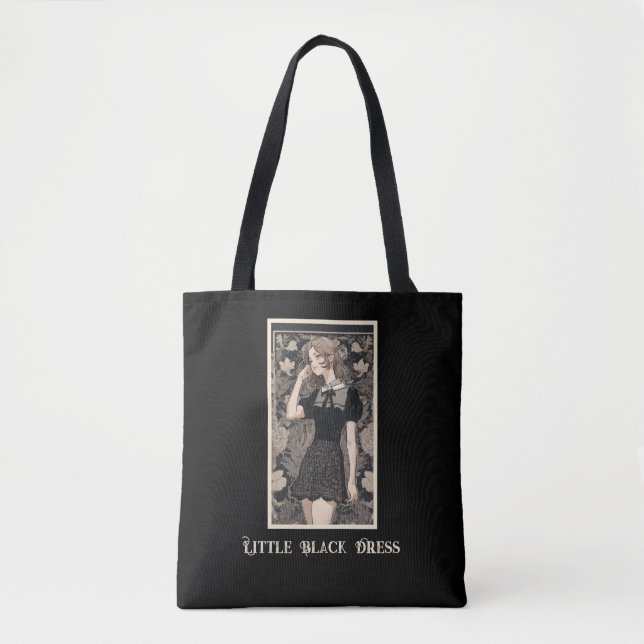 Retro Chic LBD Little Black Dress Tote Bag (Vorderseite)
