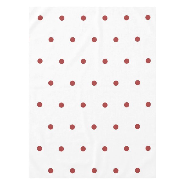 Retro Chic Red Polka Dots Pattern Spring & Summer  Tischdecke (Vorderseite)