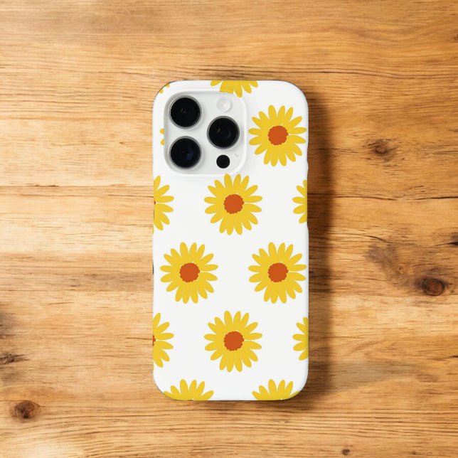 Retro Chic Sonnenblumenfeder Whimsikfeder Case-Mate iPhone Hülle (Von Creator hochgeladen)