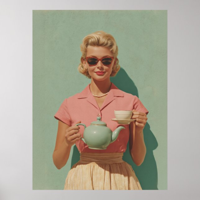 Retro-Chic-Teeparty Poster (Vorne)