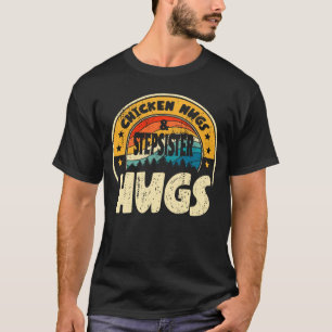 Retro Chicken Nugs Nuggets Foodies Stiefschwester T-Shirt