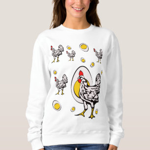 Retro Chickens Sweatshirt