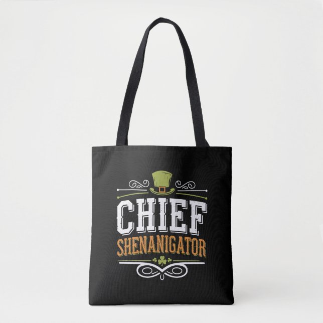 Retro Chief Shenanigator Lucky Leprechaun Hat (Vorderseite)