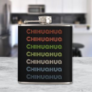 Retro Chihuahua Flachmann