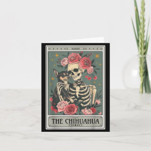 Retro Chihuahua Hundeliebhaber Der Mond Halloween Karte
