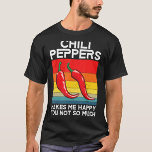 Retro Chili Paprikaschoten Red Hot Spicy Pepper Ea T-Shirt