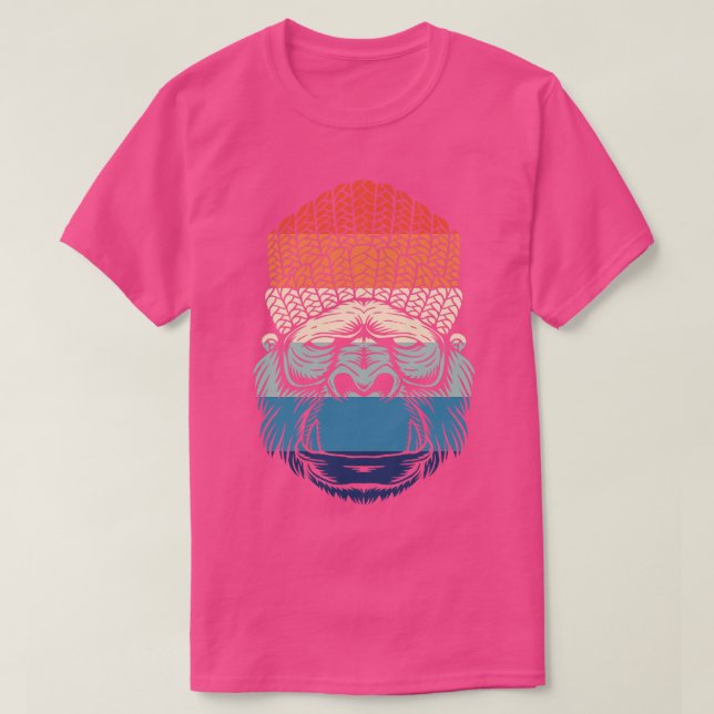 Retro Chill Gorilla T-Shirt (Design vorne)