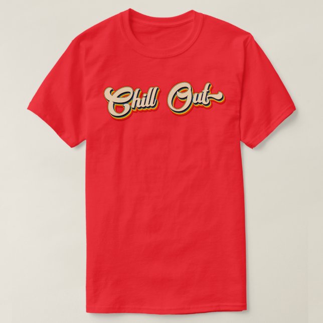 Retro Chill Out Urlaub T-Shirt (Design vorne)
