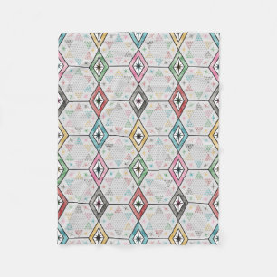 Retro-chinesische Schachbrett Fleecedecke