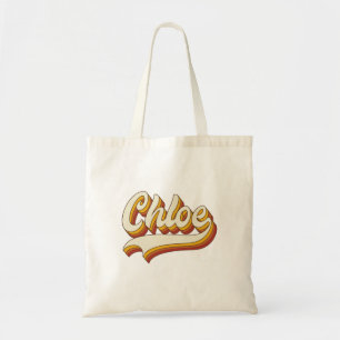 Retro Chloe Name 70er Jahre Vintage Design Tragetasche
