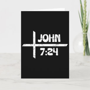 Retro Christlich Und Tätowiert John 724 - Front Un Karte
