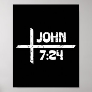 Retro Christlich Und Tätowiert John 724 - Front un Poster