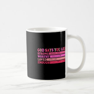 Retro christlicher Bibelvers Valentinstag Gott sag Kaffeetasse