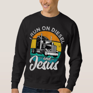 Retro-Christlicher LKW-Fahrer, den ich mit Diesel  Sweatshirt