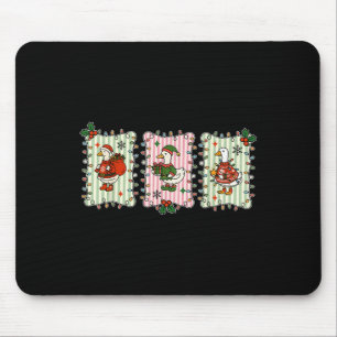 Retro Christmas Albern Goose Christmas Light Goose Mousepad