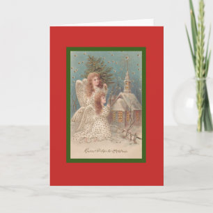 RETRO CHRISTMAS ANGEL CUSTOM Card Karte